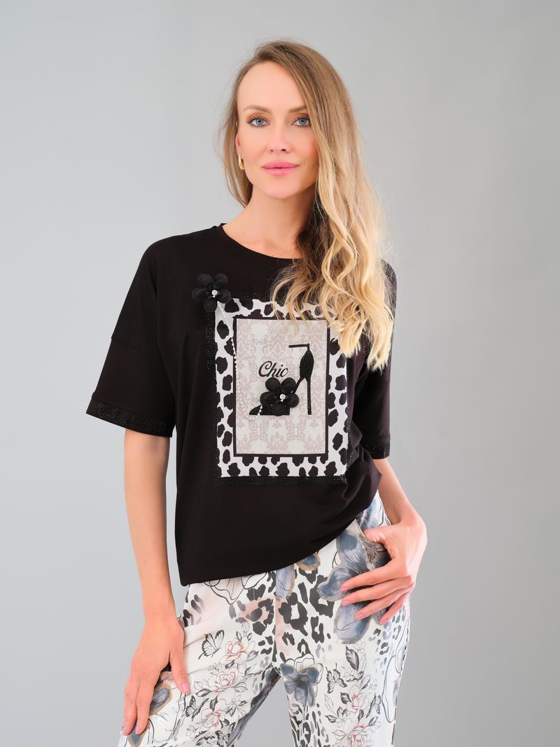 T-Shirt avec talon Tricotto