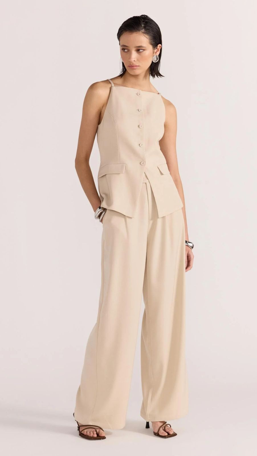 Hayden Wide Leg Pants Staple the Label UT2501438