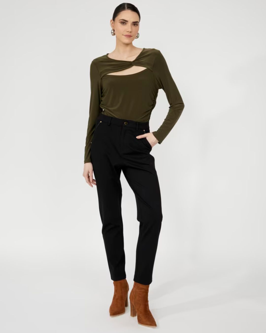 Pantalon habillé taille haute Frank Lyman 253731