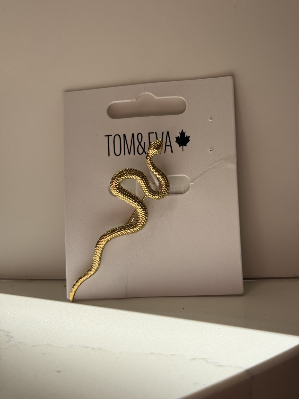Broche serpent gold