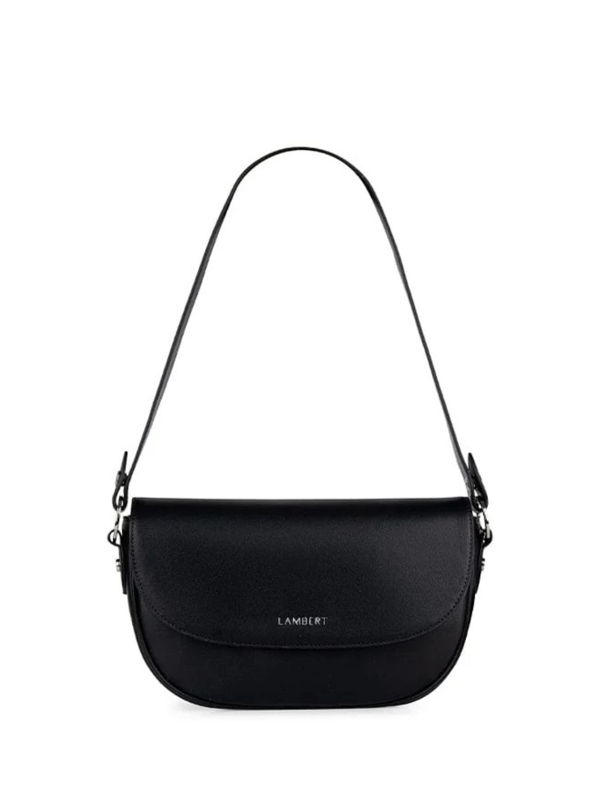 Le Nadia - Sac à main 2-en-1 en cuir vegan noir Lambert 