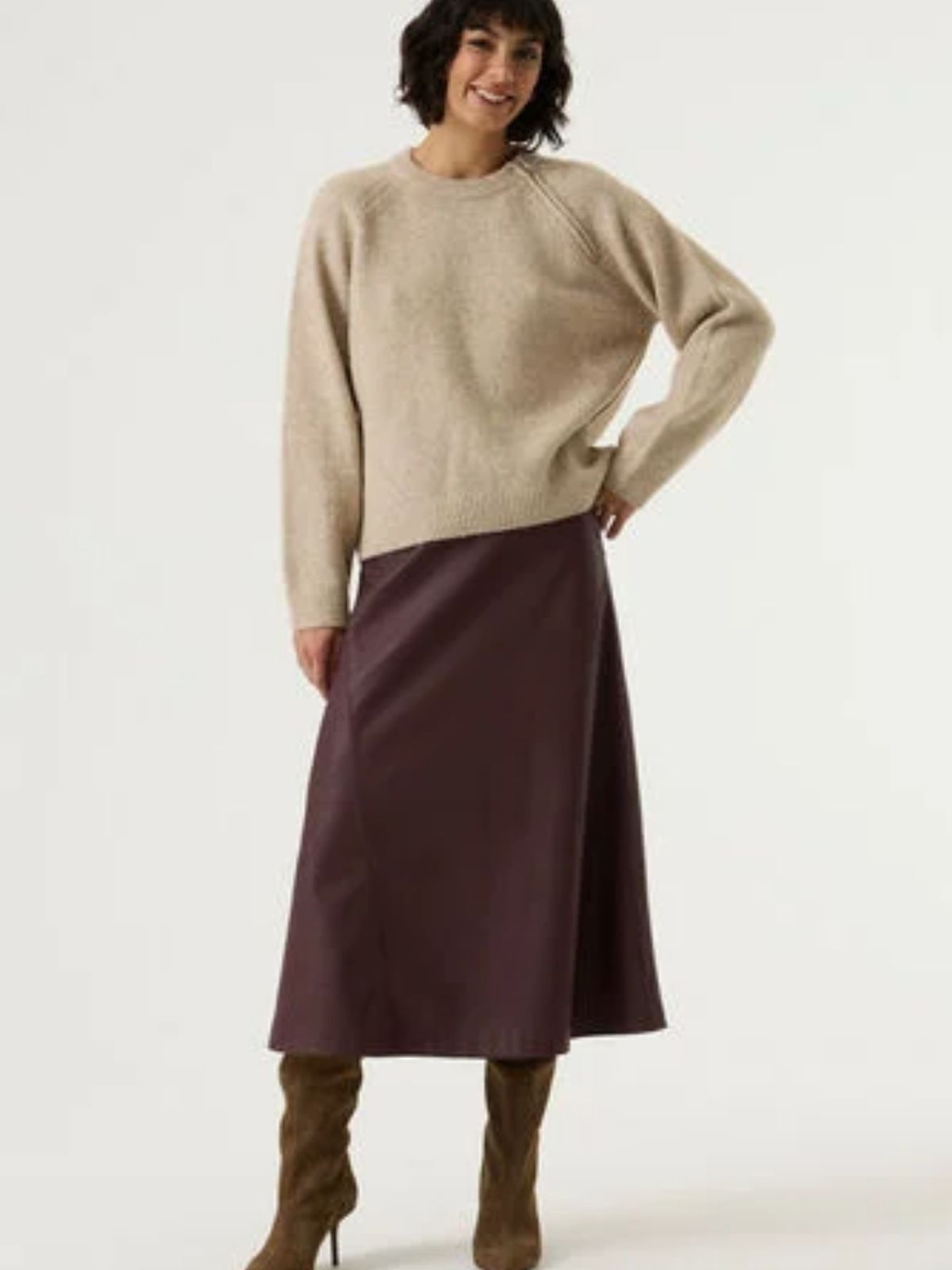 Jupe en simili cuir Garcia