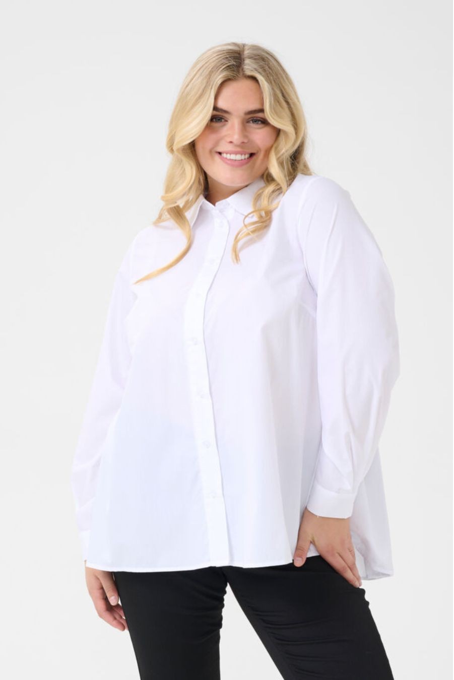Chemise avec plie creux Kaffe Curve 10583430