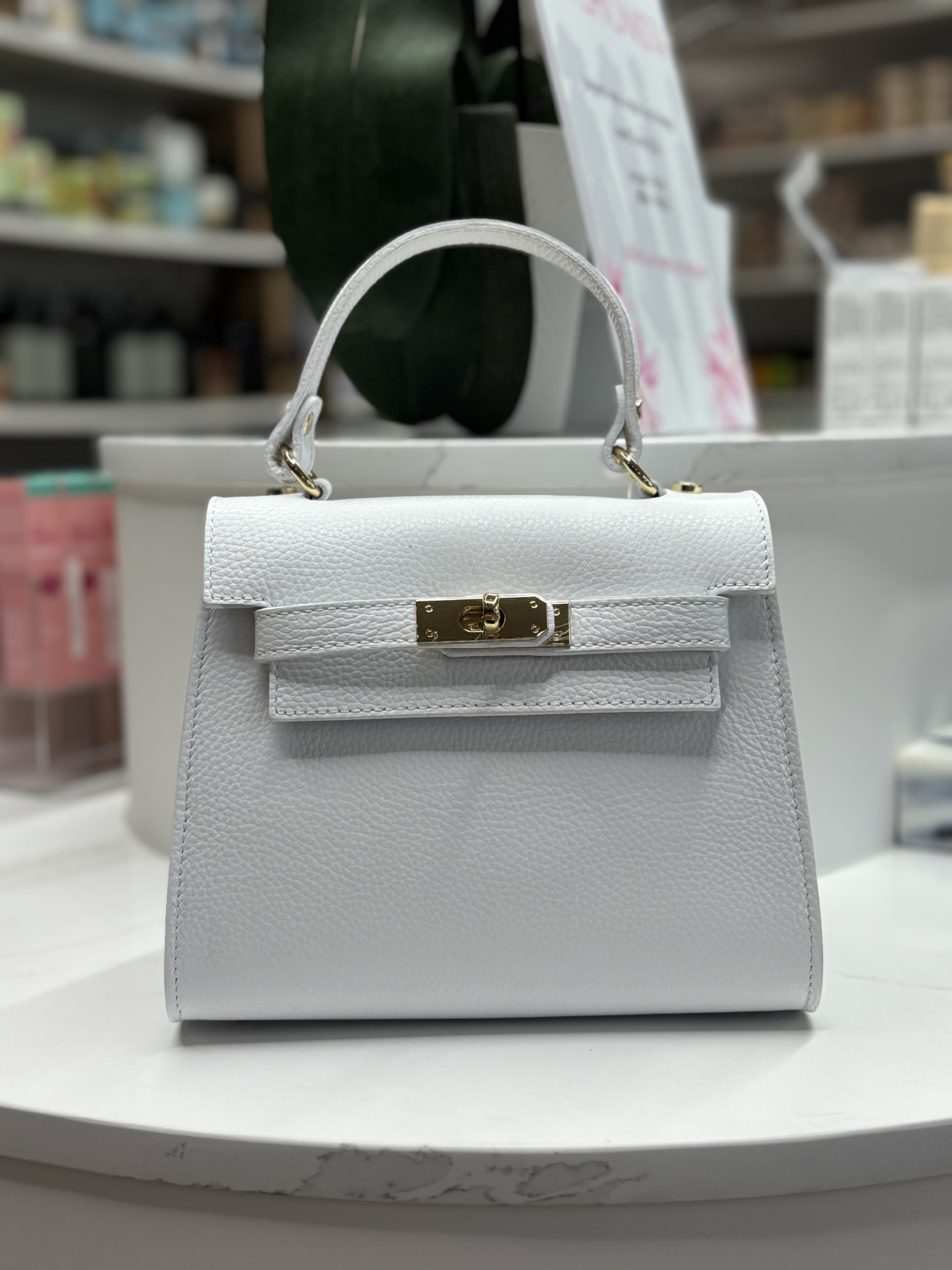 Sac à mains en cuir véritable Tom & Eva 