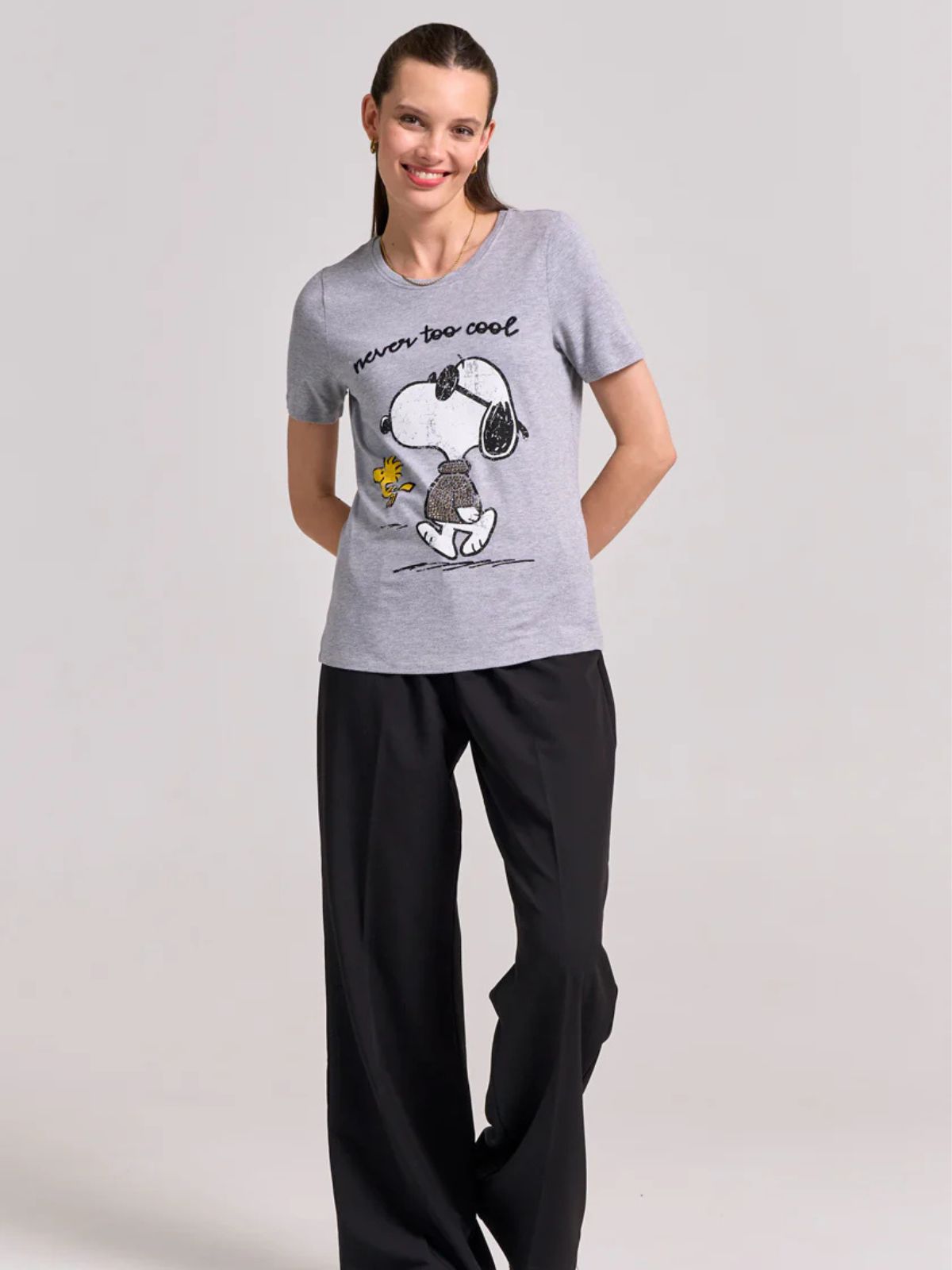 T-shirt Snoopy Jamais trop cool Princess Goes Hollywood 