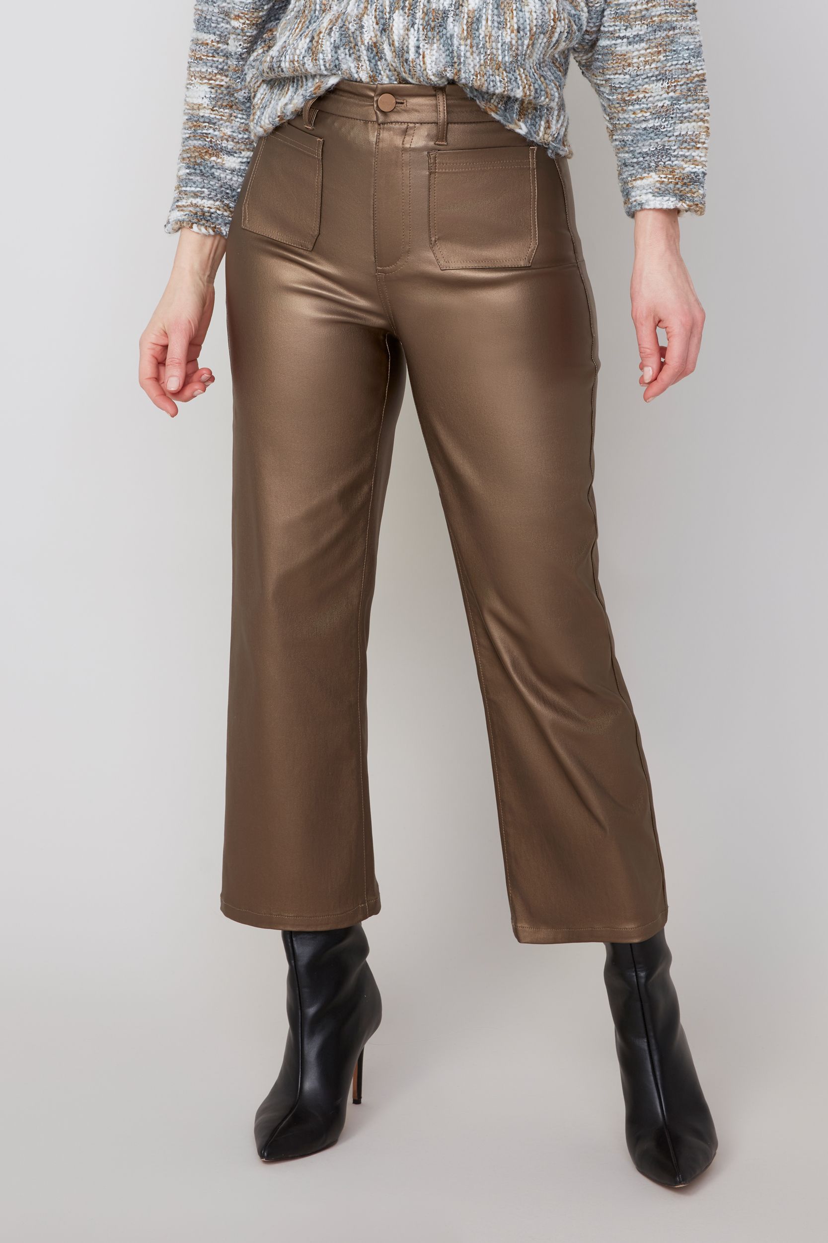 Pantalon en similicuir Renuar R11037