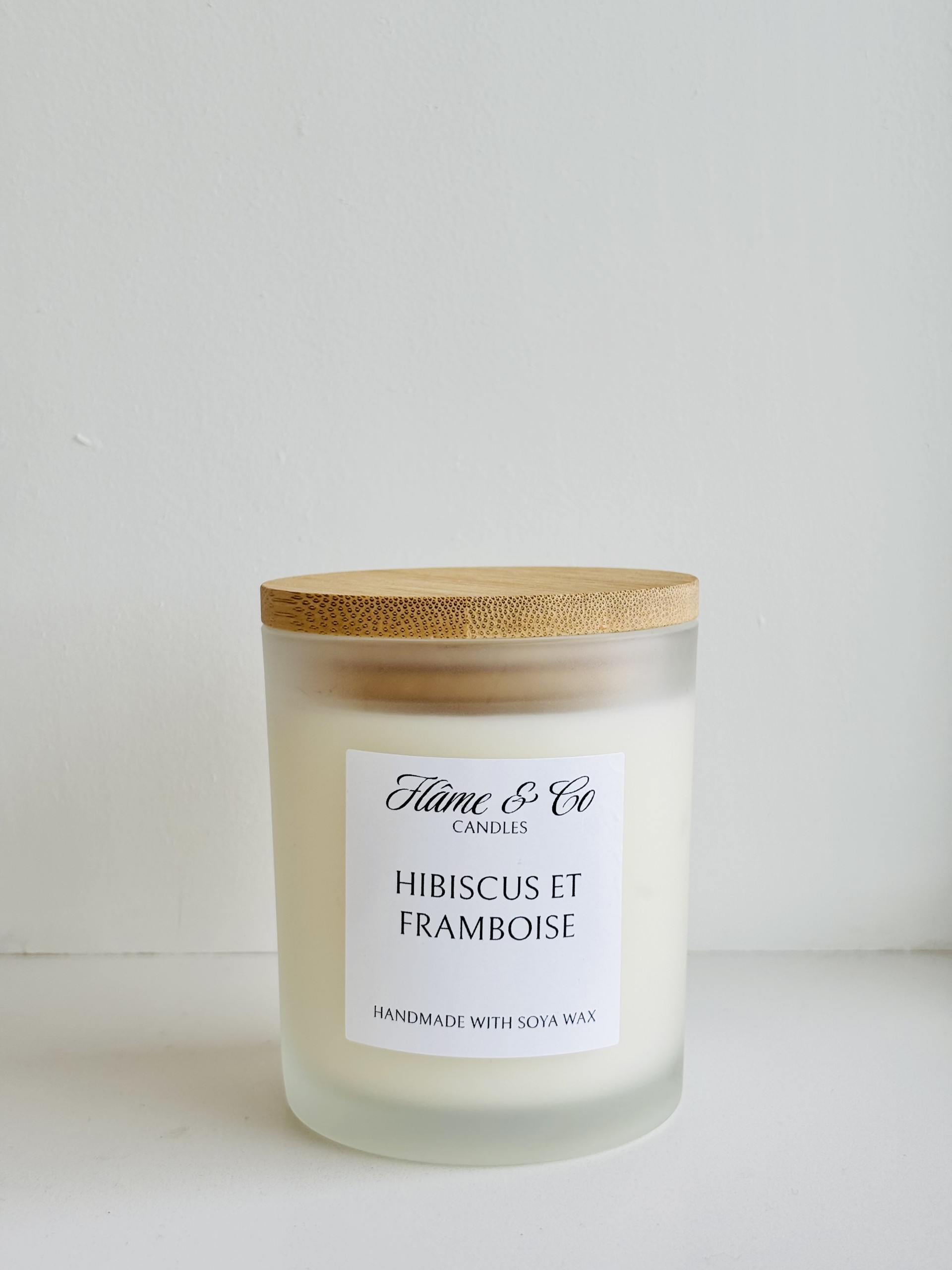  CHANDELLE HISBISCUS ET FRAMBOISE FLÂME & CO