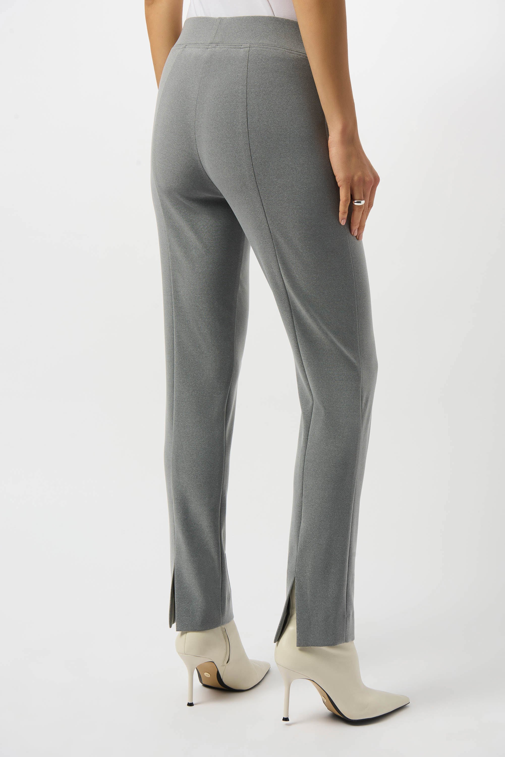 Pantalon droit pull‑on en maille soyeuse mélangée Joseph Ribkoff 253295