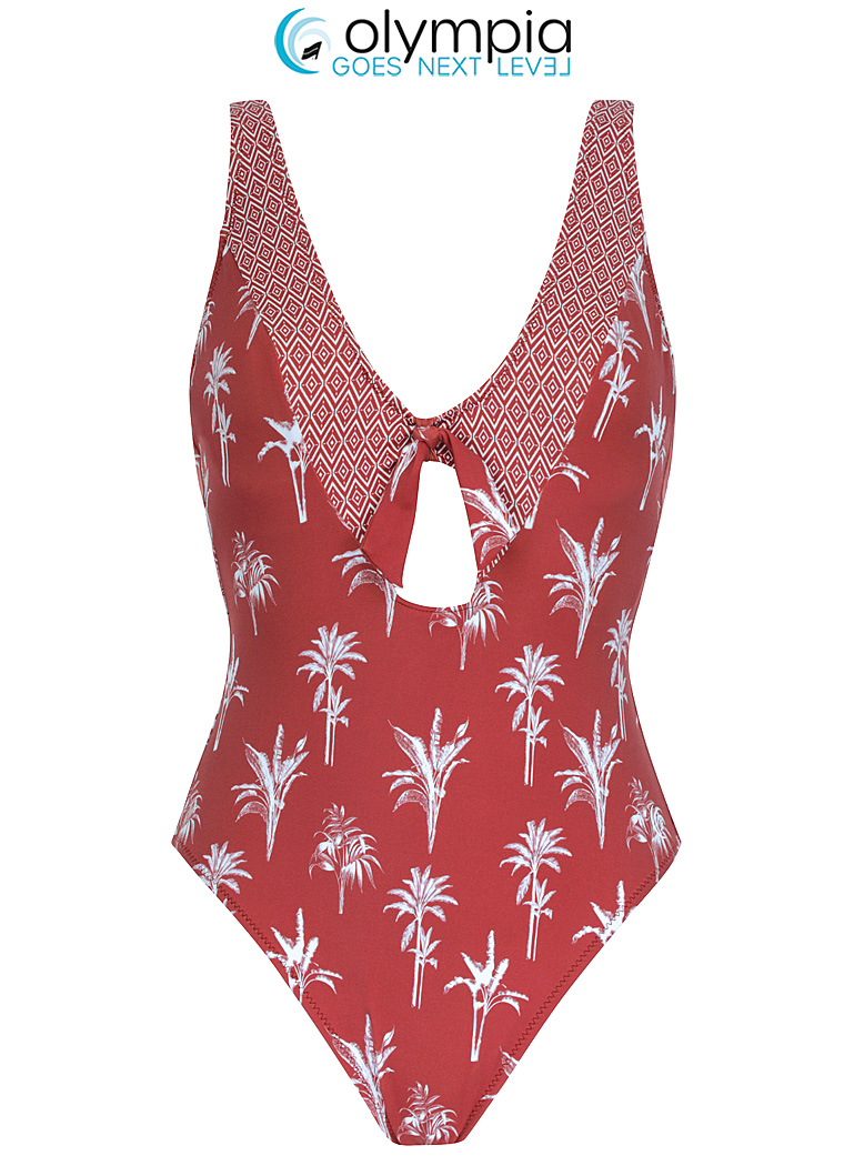 Maillot de Bain Imprimé Tropical Olympia 32602 