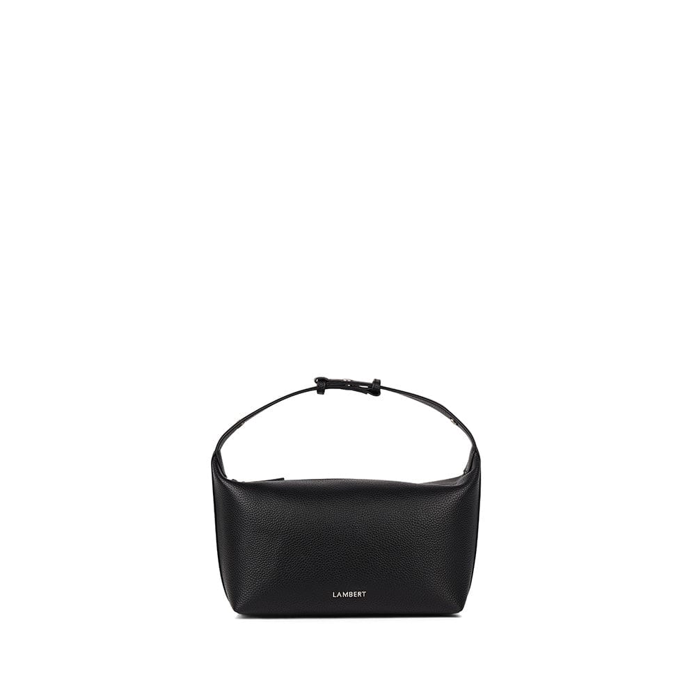 La Brooklyn - Trousse en cuir vegan noir Lambert