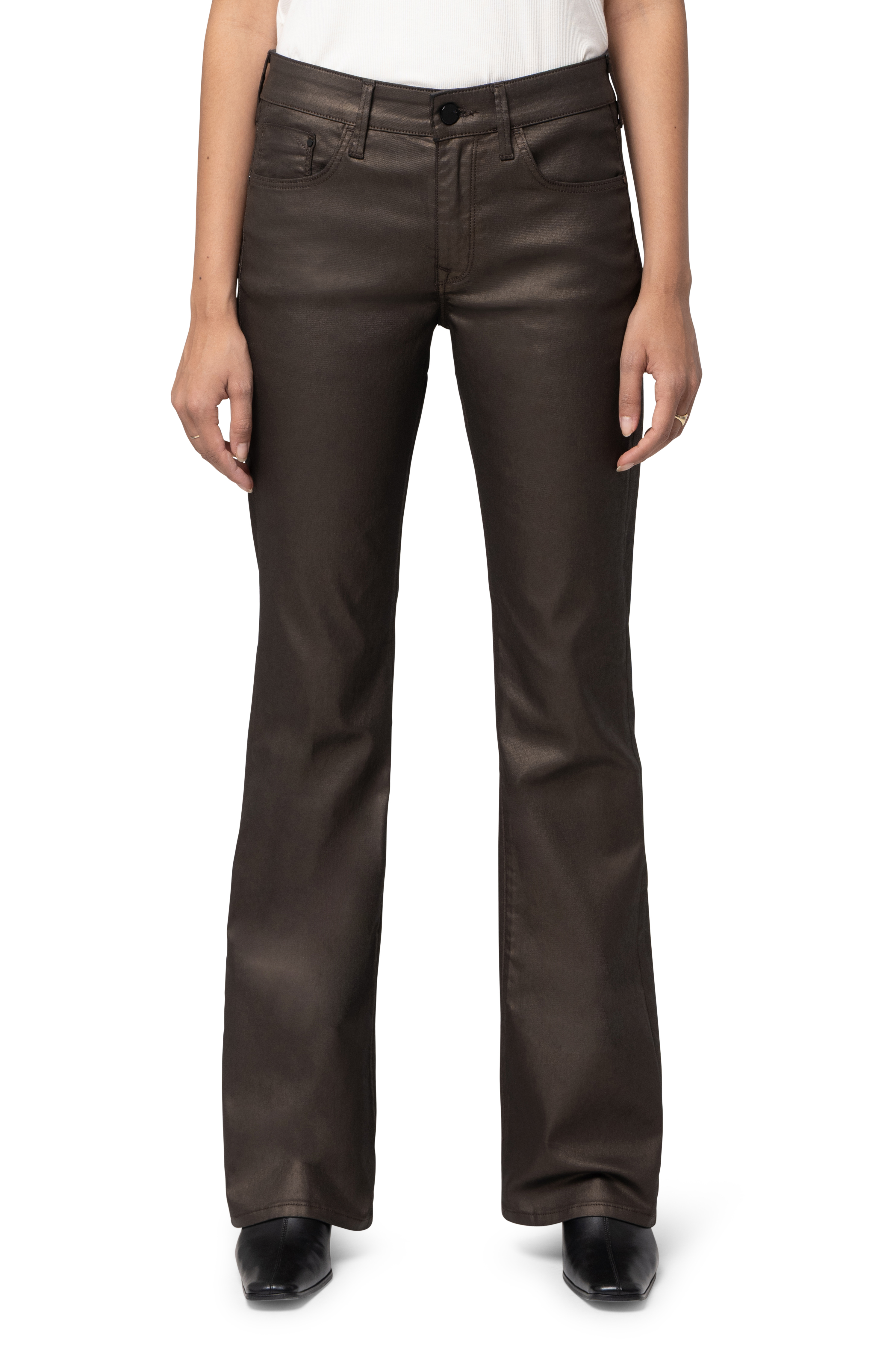 Jean métallique jambe droite gold premium Mavi
