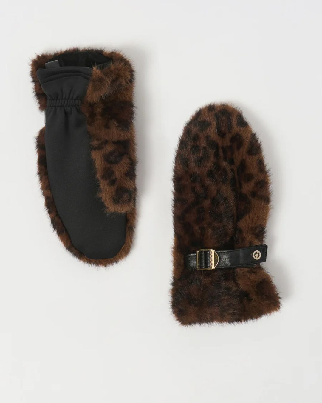 Mitaines en fausse fourrure et similicuir leopard Joseph Ribkoff 253977X