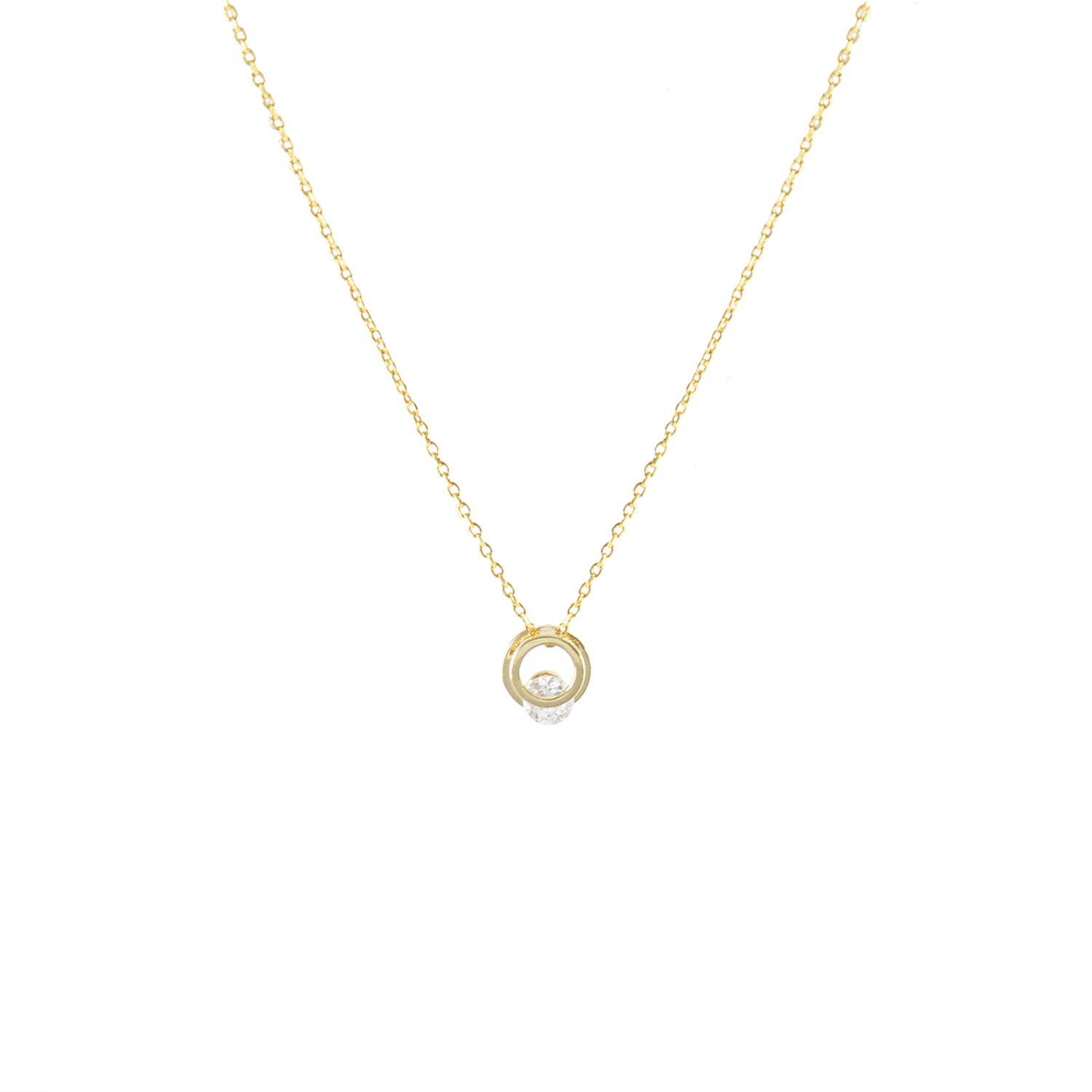 Collier avec pendentif en cristal Gold Jackie J YGW822N