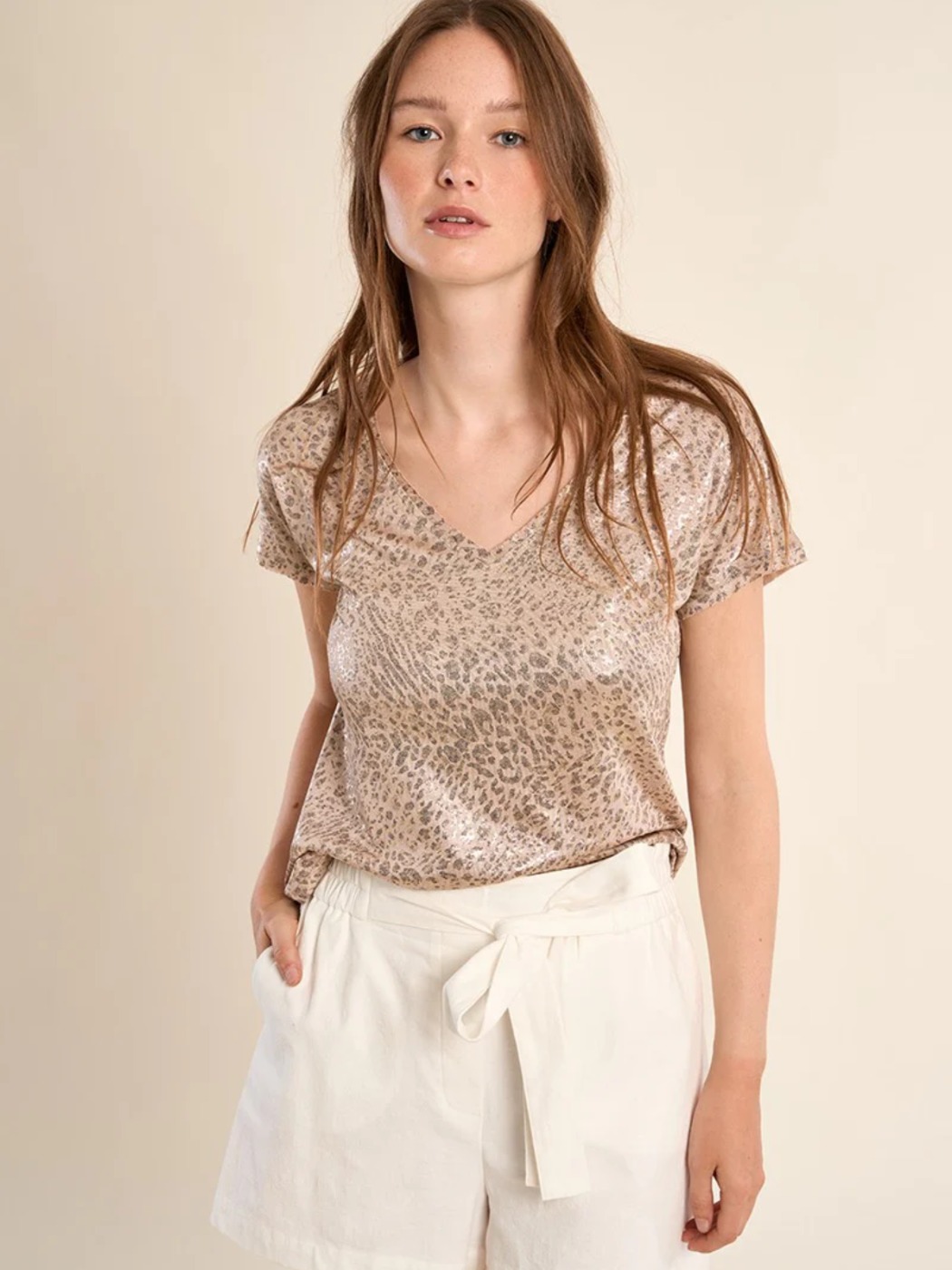 T-shirt à effet brillant Molly Bracken