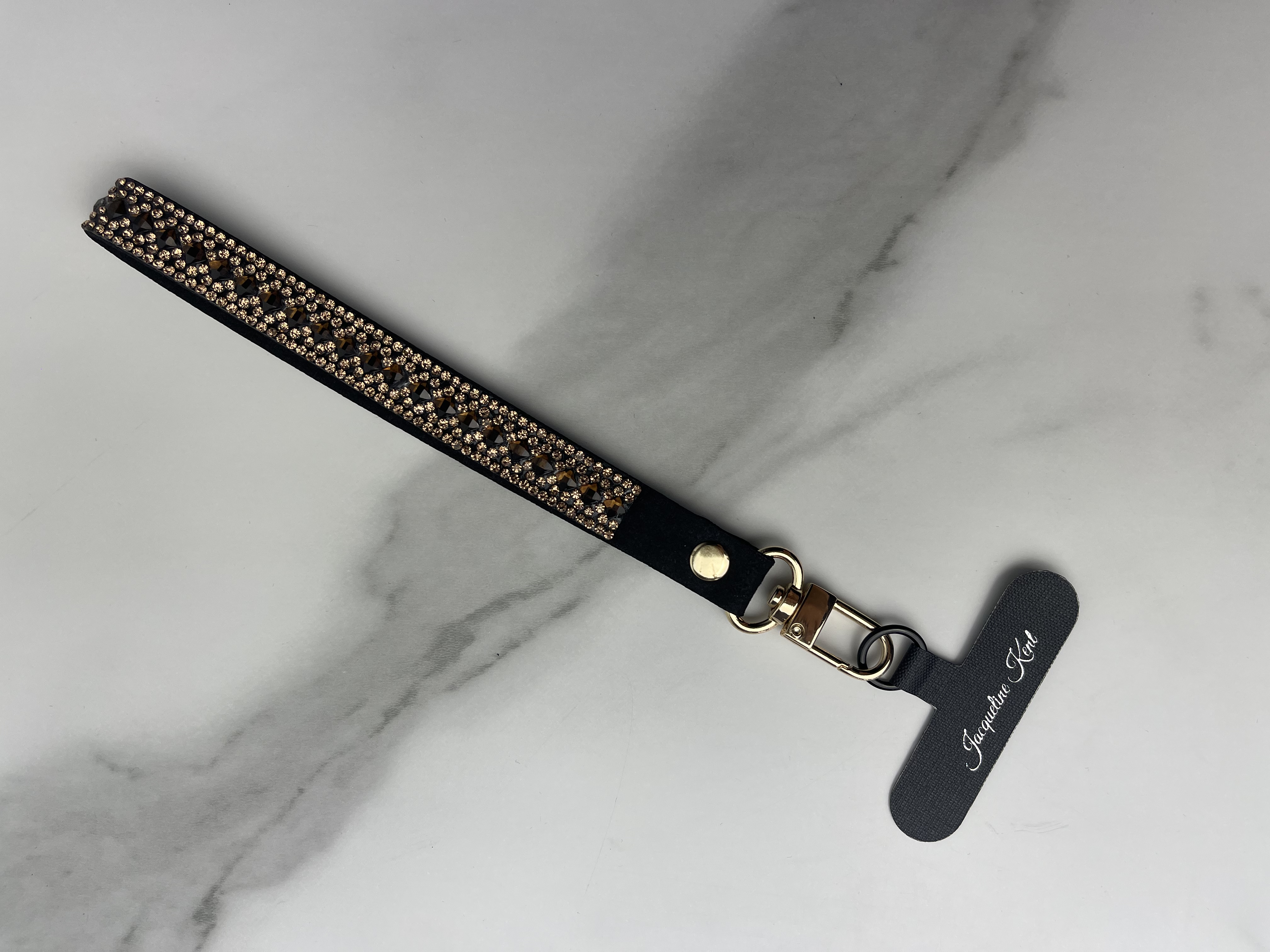 Phone Attachment Wrist Strap Jacqueline Kent Chocolate Diamond