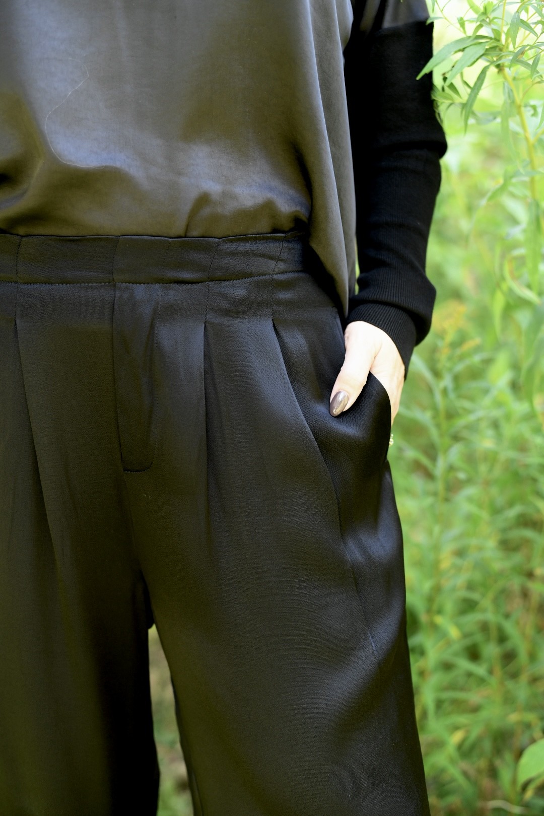 Pantalon en satin Eileen Melissa Nepton