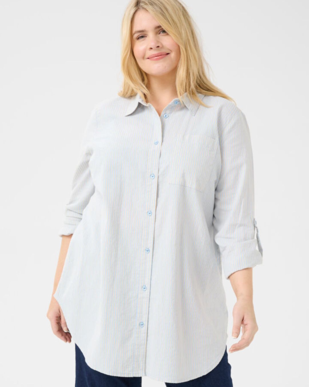 Blouse avec rayures KCnana Kaffe Curve 10583332