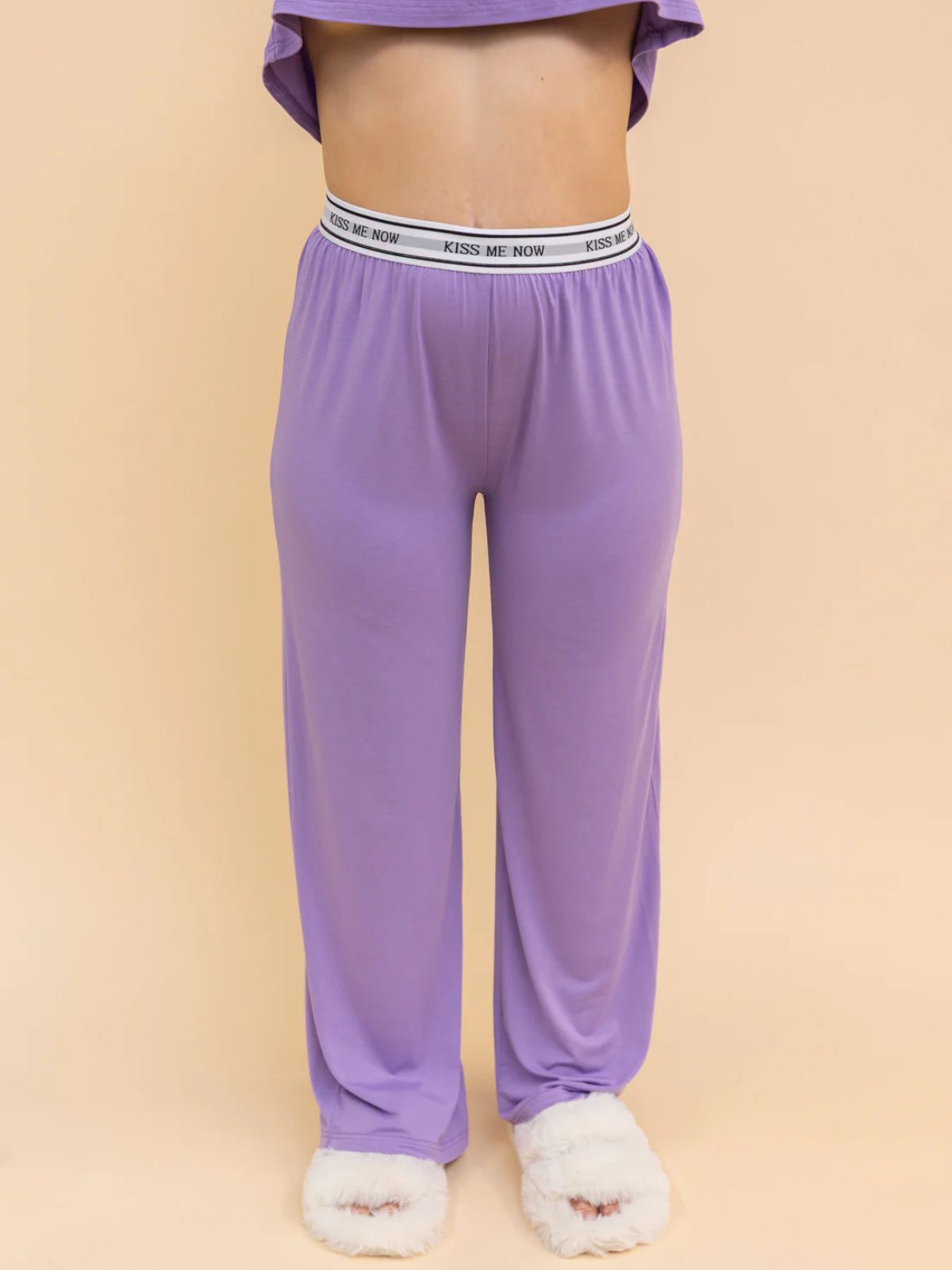 Pantalon Pyjama Évasé "KISS ME NOW" Pop Underwear