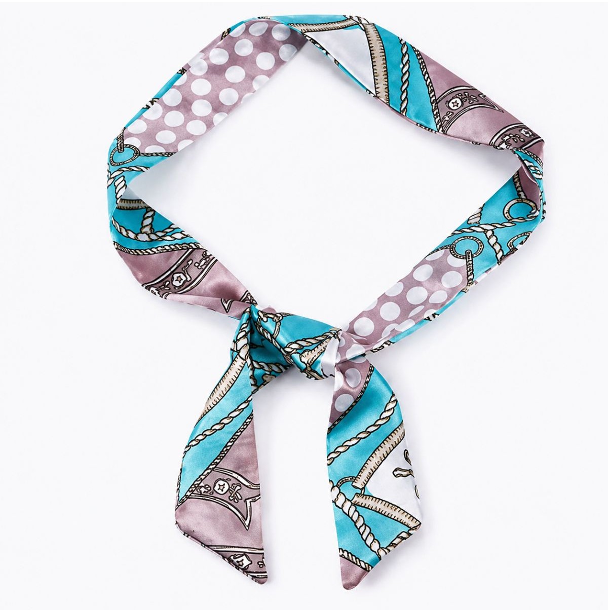 Foulard ruban en satin 