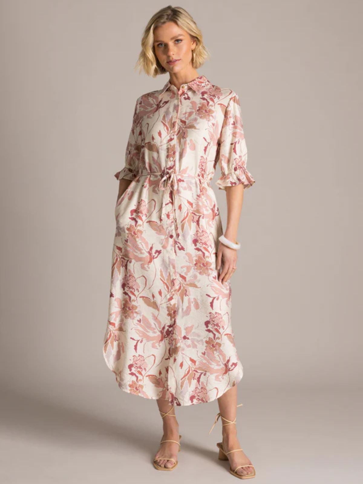 Robe midi à motif Yest