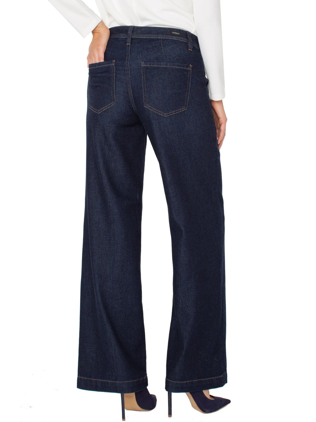Pantalon à jambes larges avec coutures Liverpool 