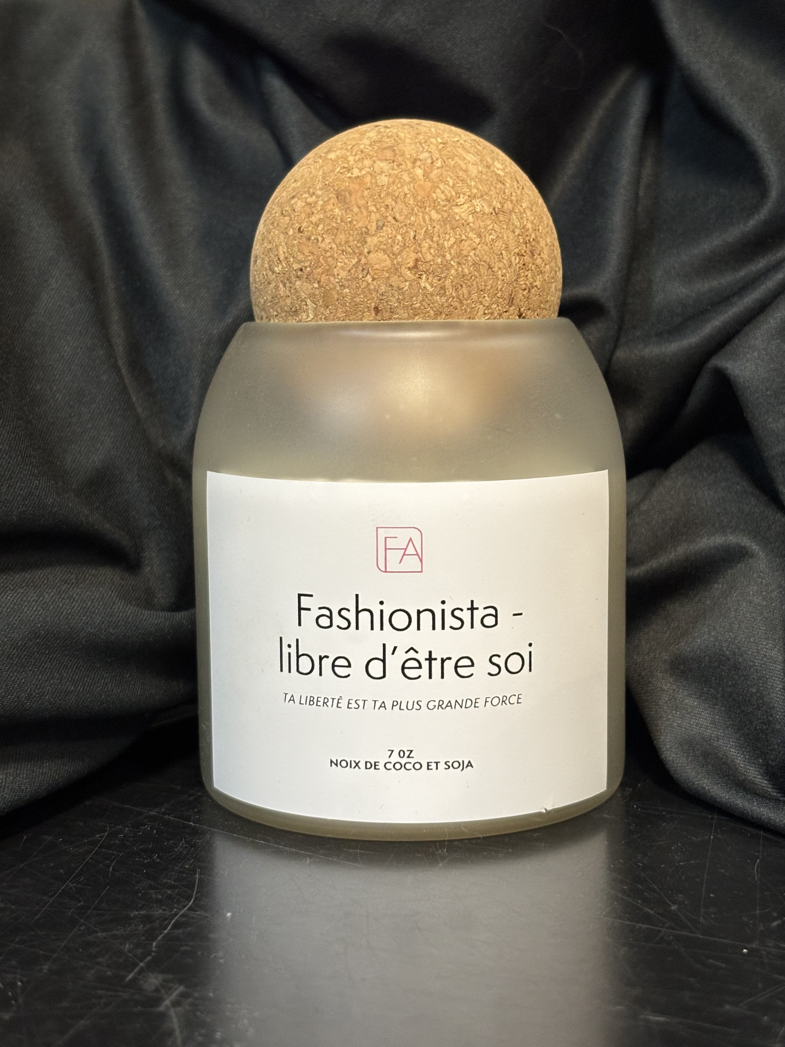 Chandelle Fashionista- libre d`être soi (Poire et Mandarine) 