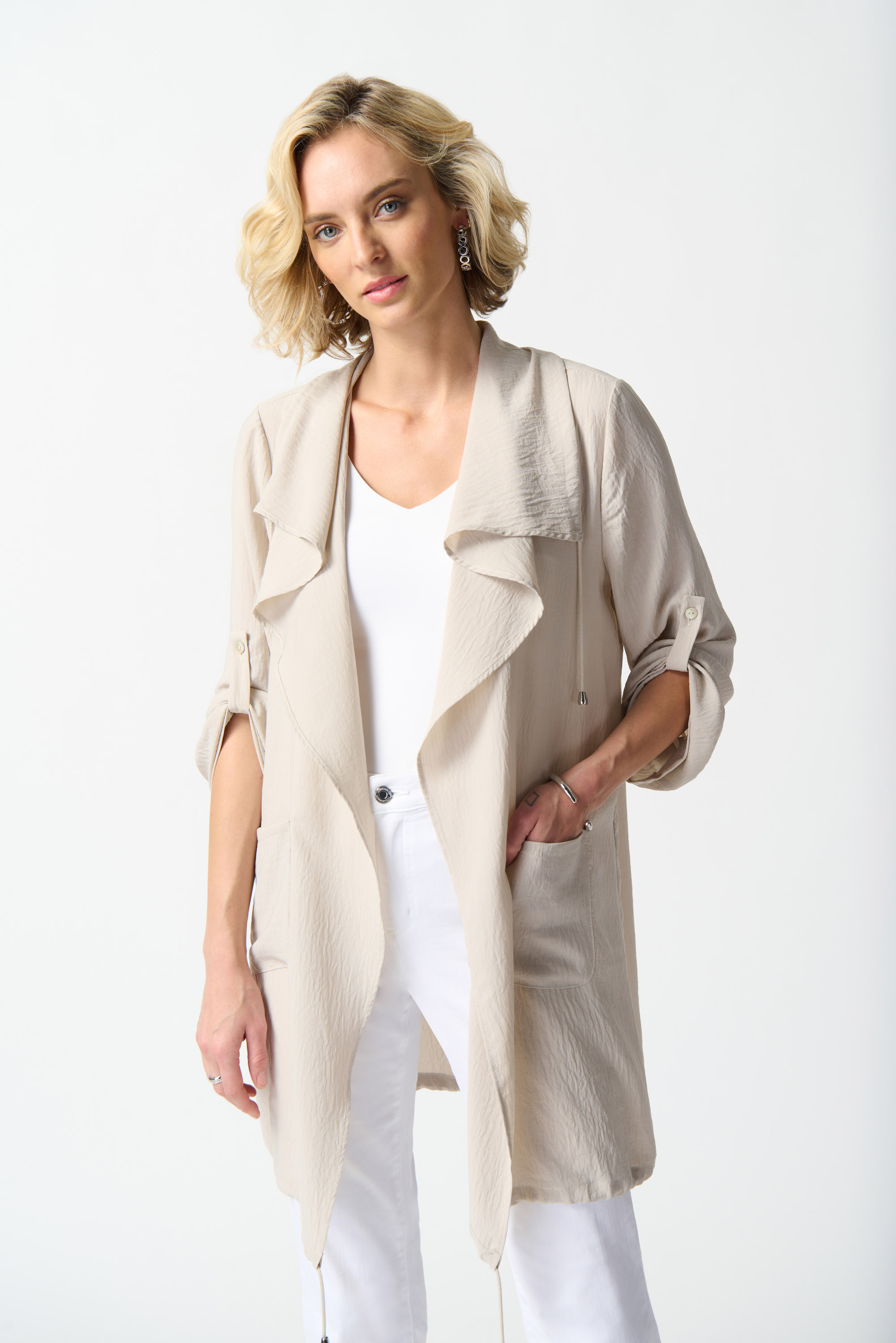 Veste Boxy en Gaze Joseph Ribkoff 242058 