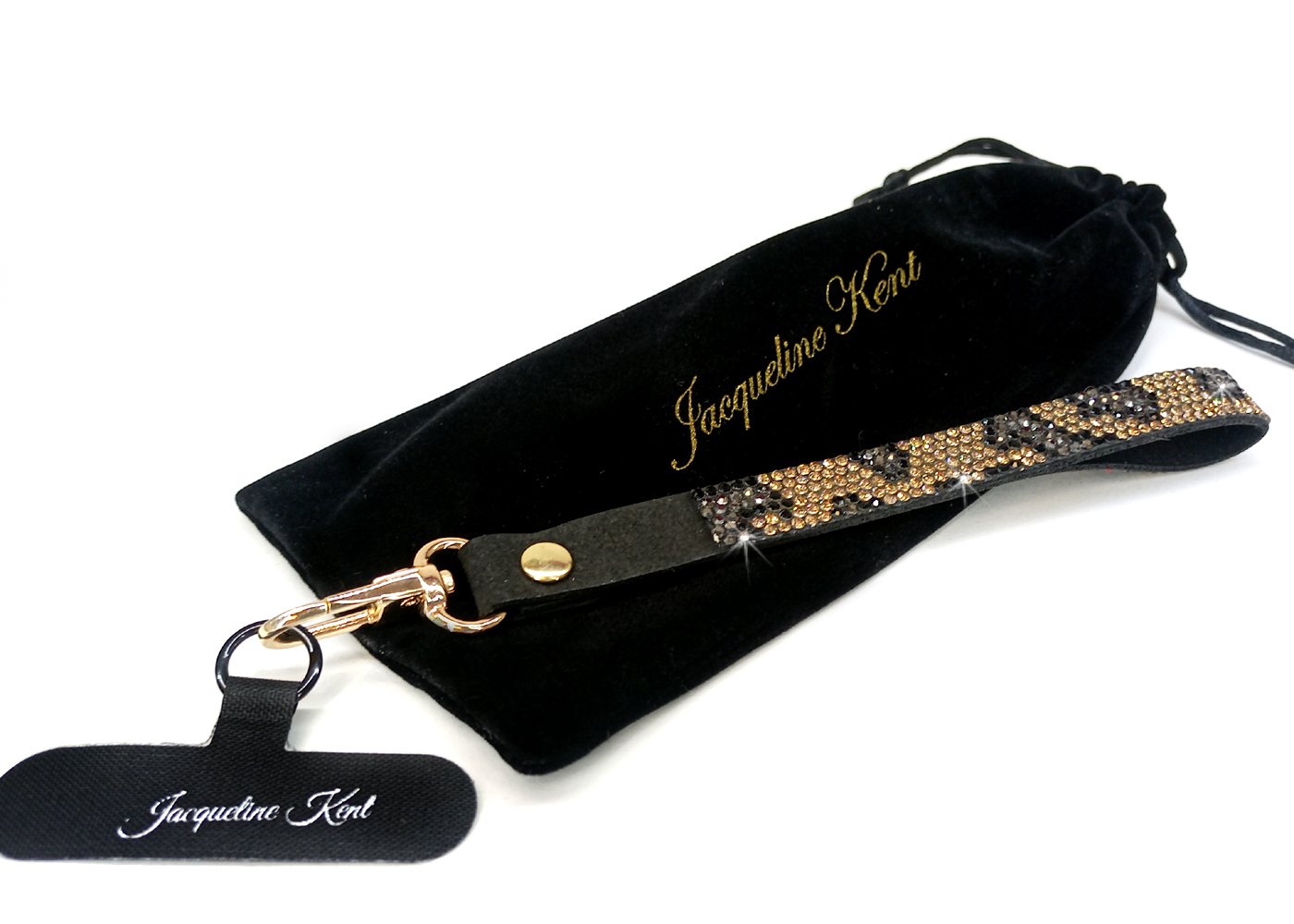 Phone Wrist Lanyard Jacqueline Kent Wild Thing Gold