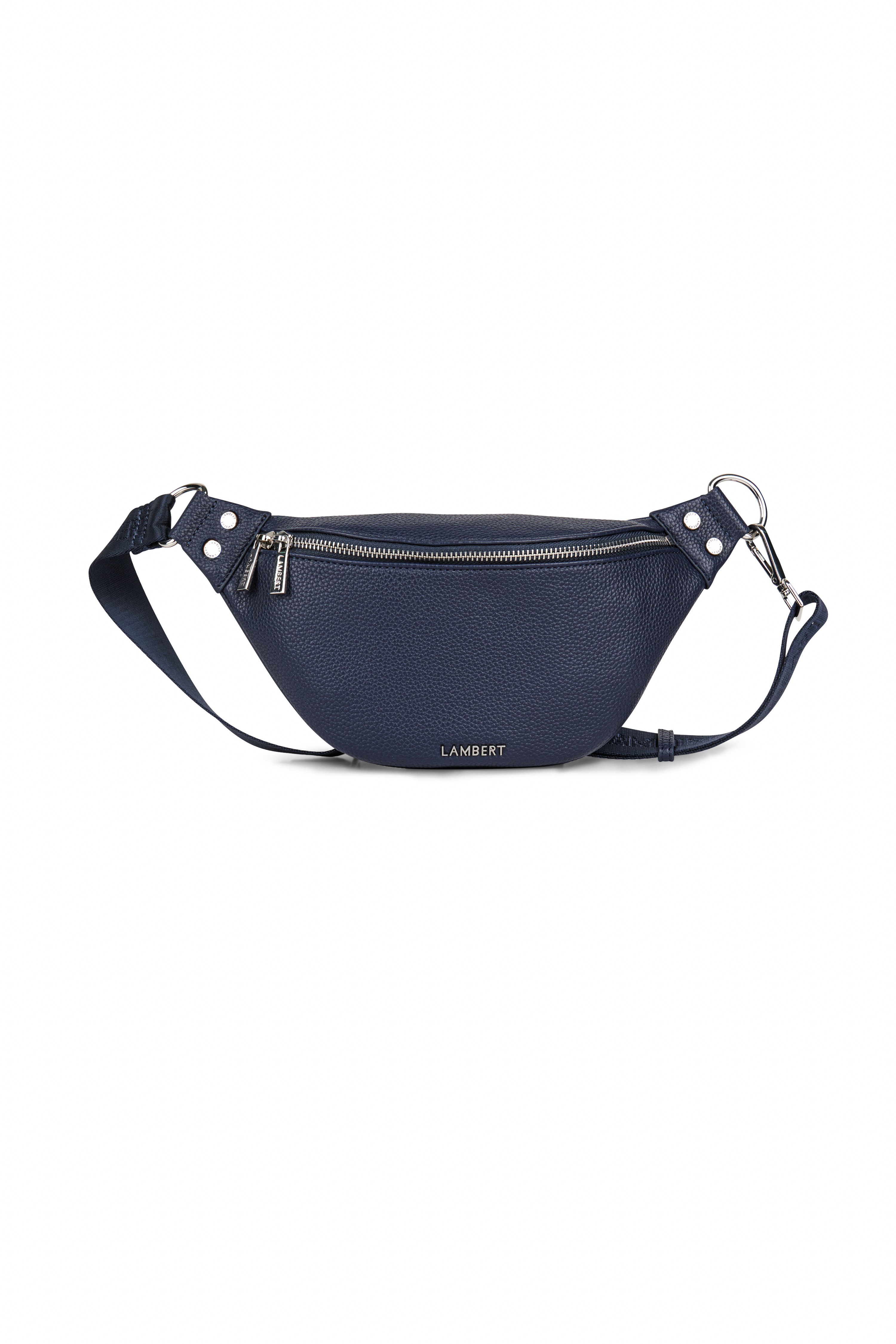 Le Sarah – Sac banane en cuir vegan marine Lambert