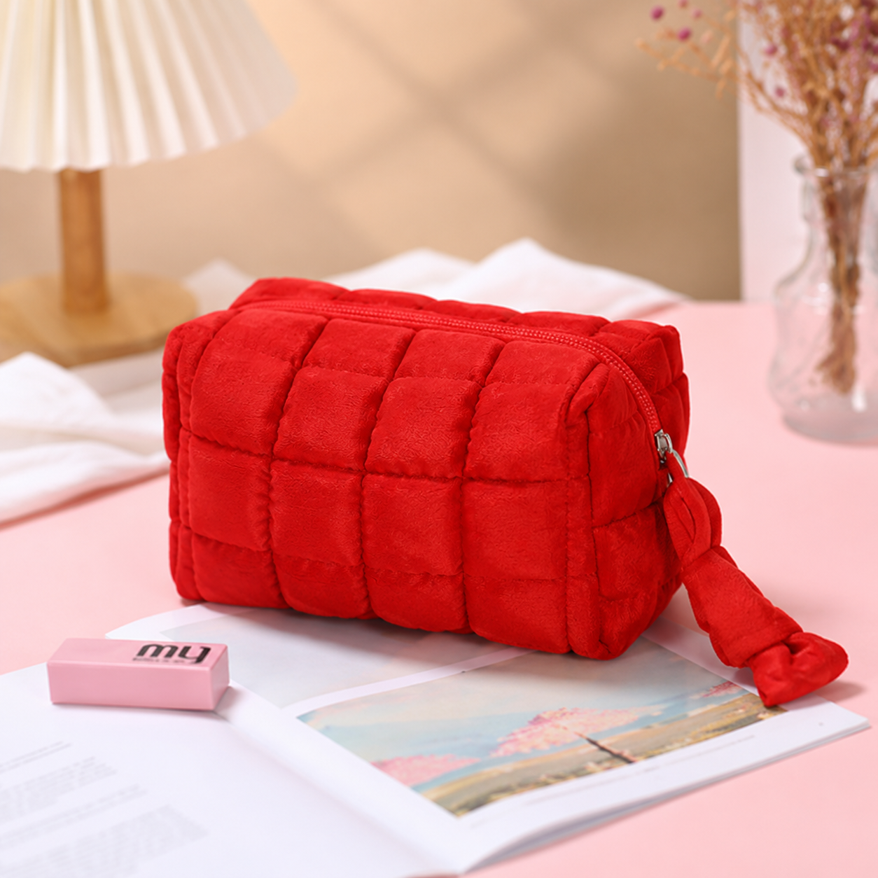 Trousse à cosmétiques style puffer