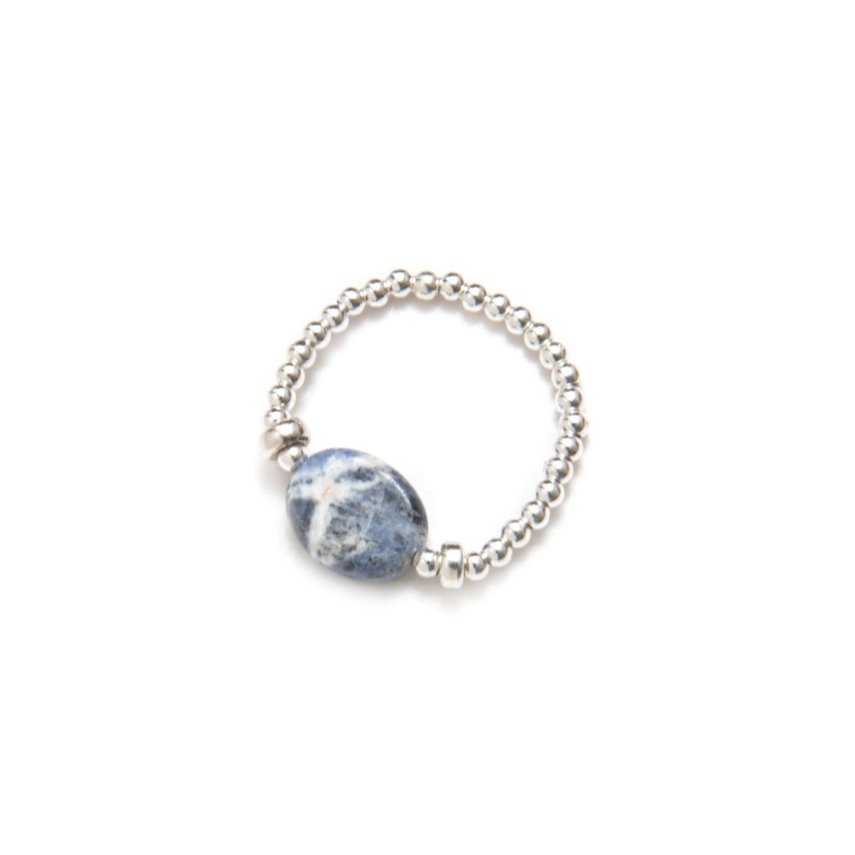 Bague Be Captivated silver Lithos Beblue