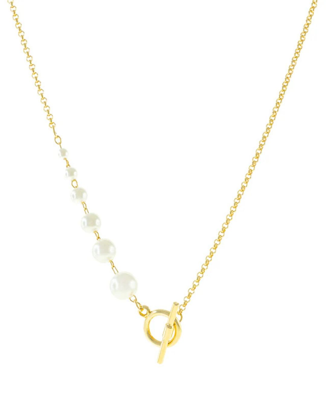 Collier avec rang de perle gold Jackie J YUY2307N