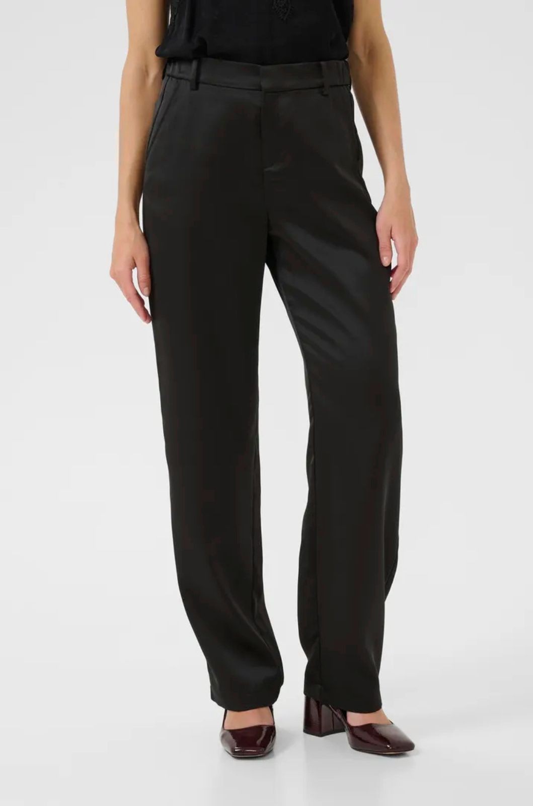Pantalon en satin CRCocamia Cream 