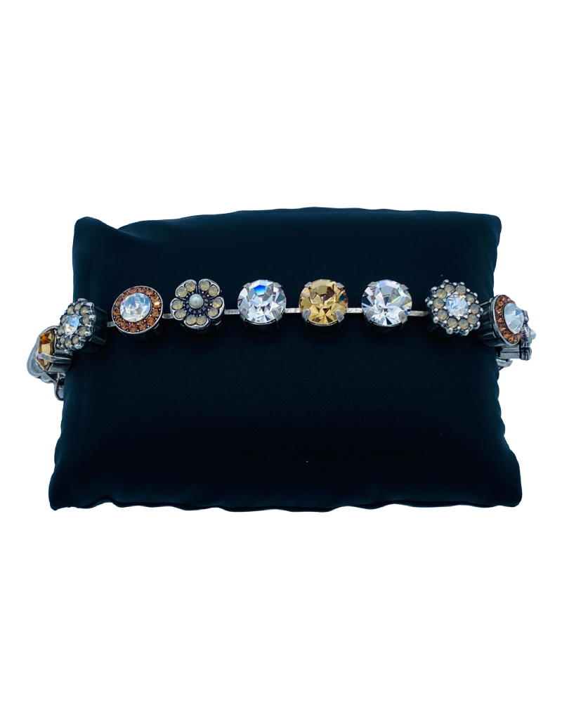 Bracelet Mariana B-4084 Fleurs avec Cristaux Swarovski Clair/Gold 391100-SP
