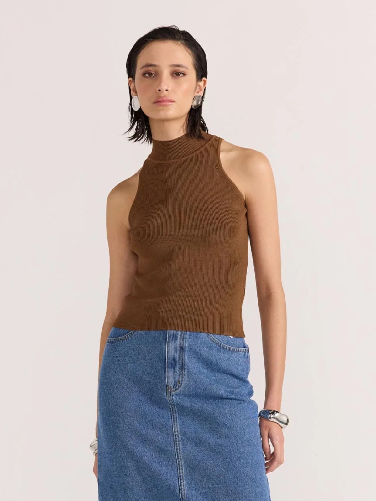 Uma High Neck Knit Top Staple the Label UT2501803