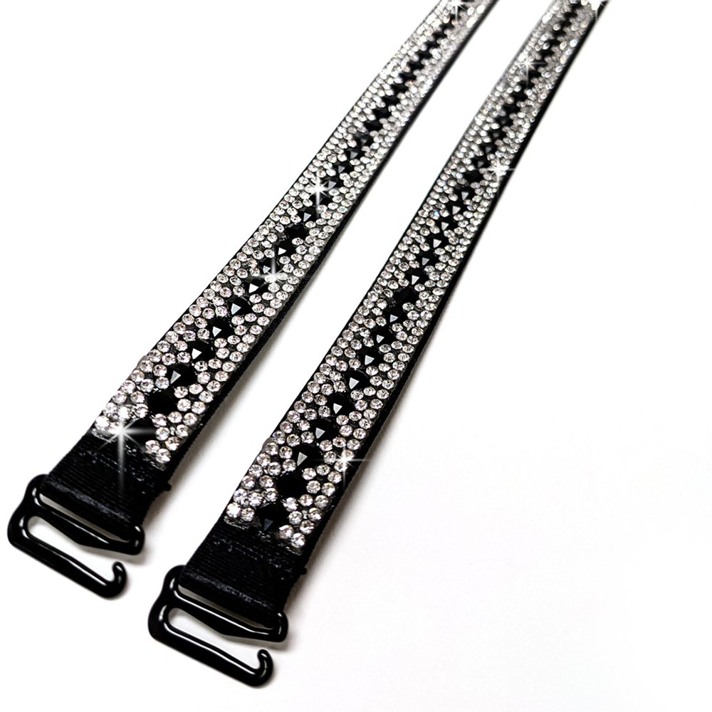 Bretelles de Soutien-gorge Jacqueline Kent Aristocrat Silver Black