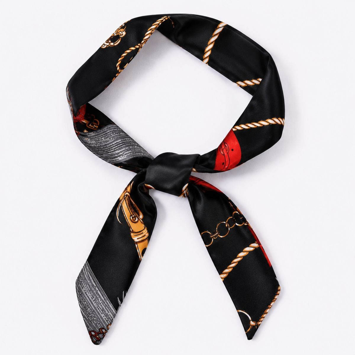 Foulard ruban en satin 