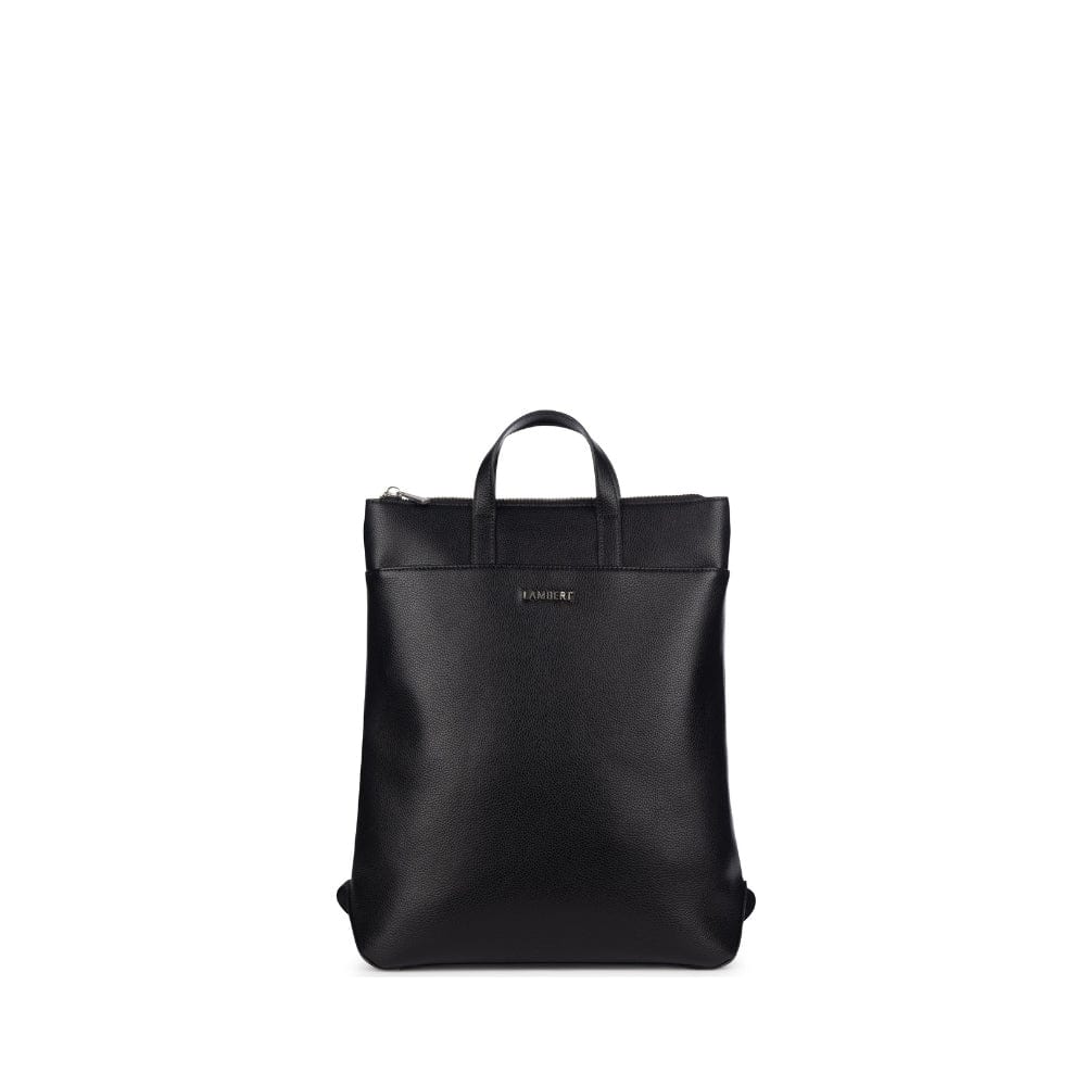 Le Billie2-Sac à dos en cuir vegan noir recyclé