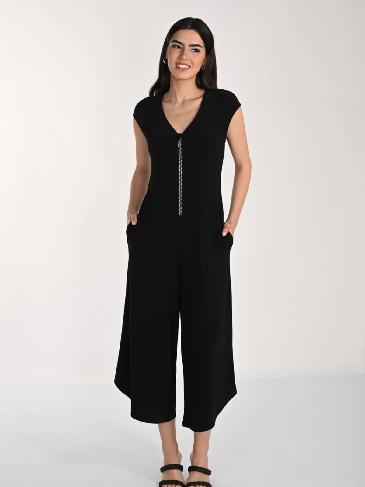 Jumpsuit avec zip brillant Frank Lyman 