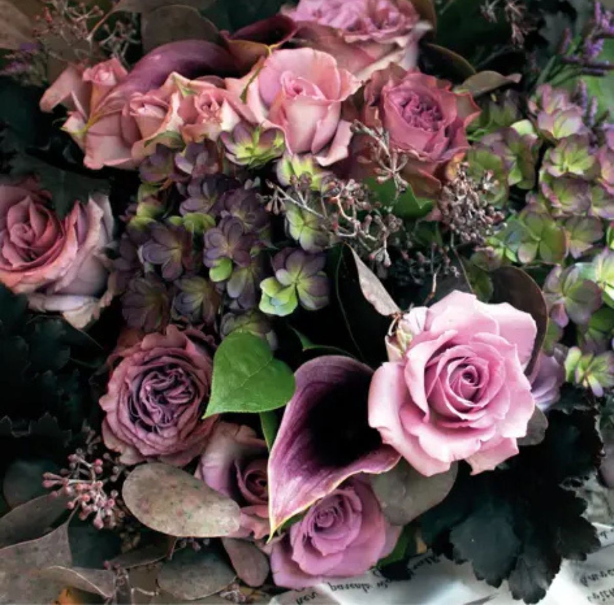 Serviette de déjeuner - Roses mélangées du marché Elegant Gifts