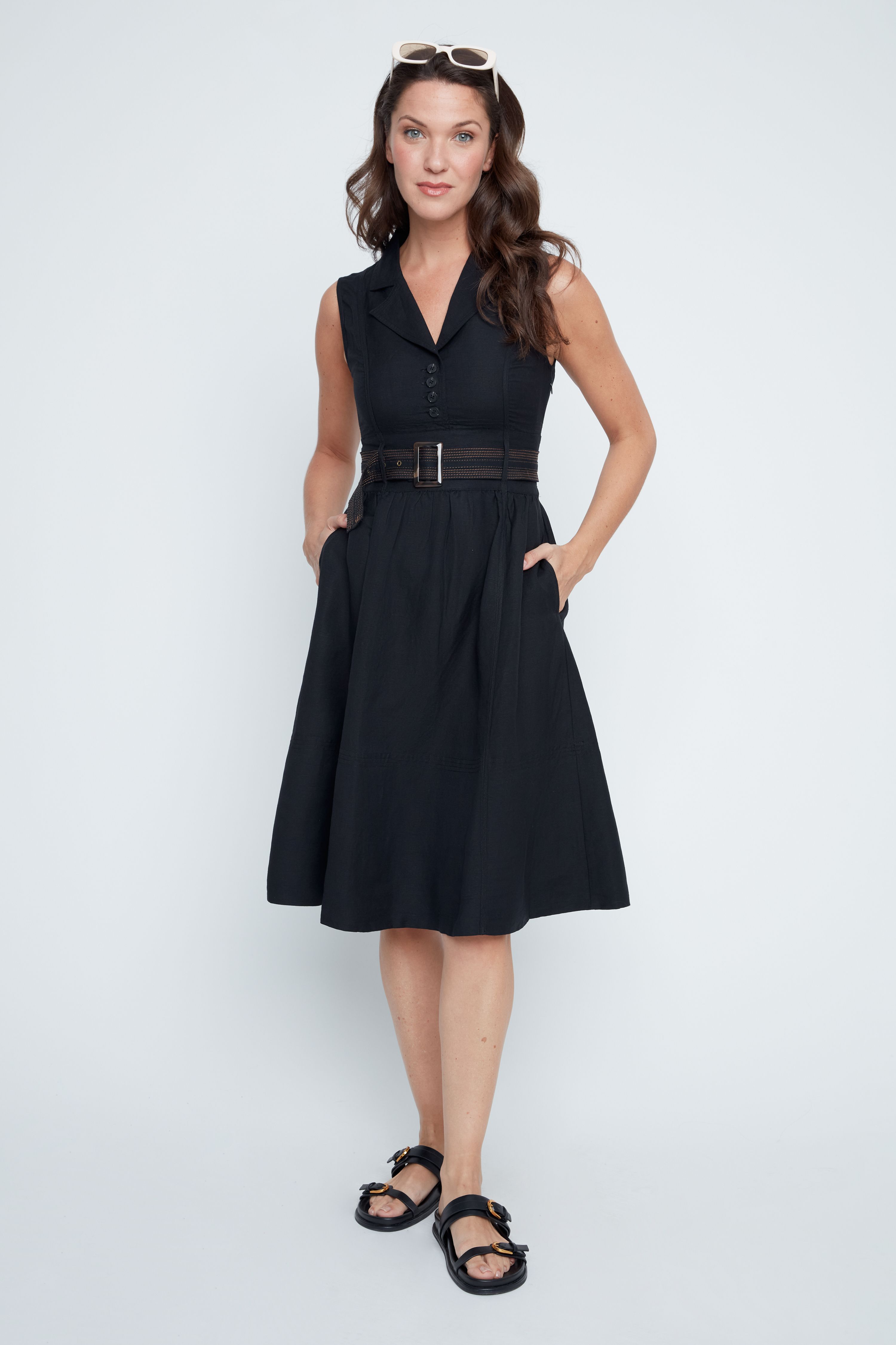 Robe sans manches avec col Renuar 