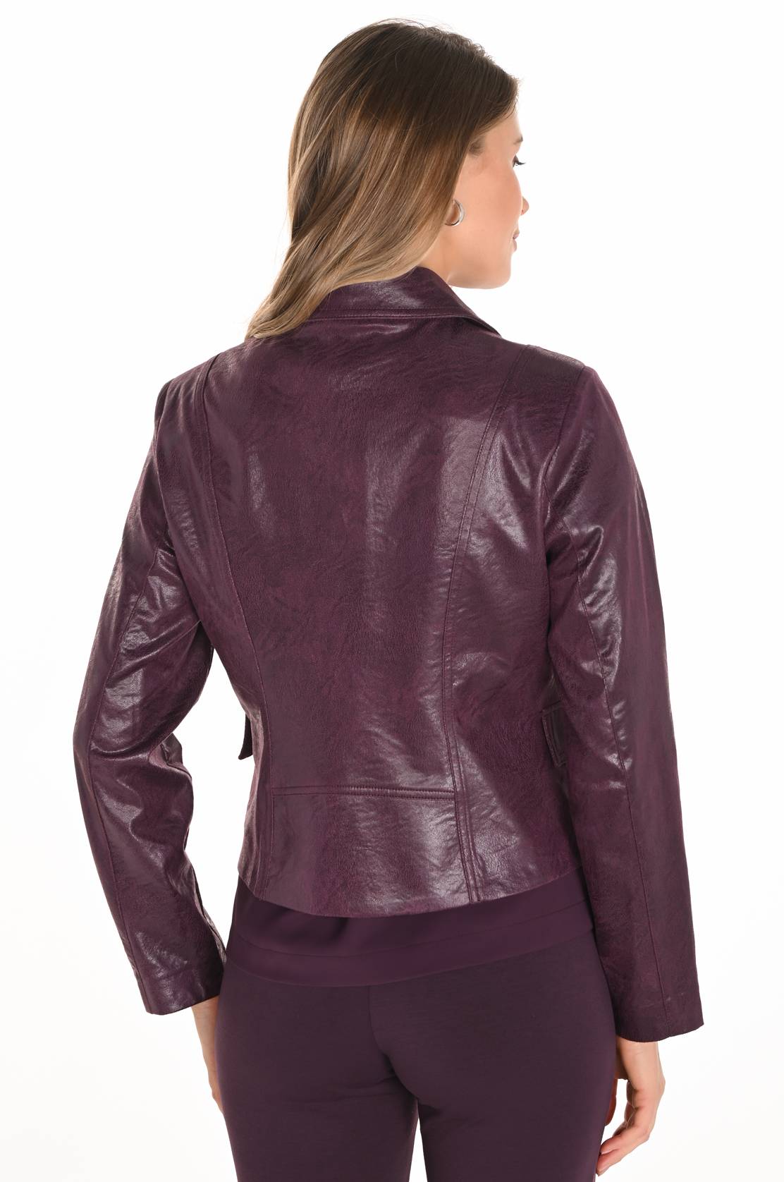 Veste en cuir avec boutons Frank Lyman 253724