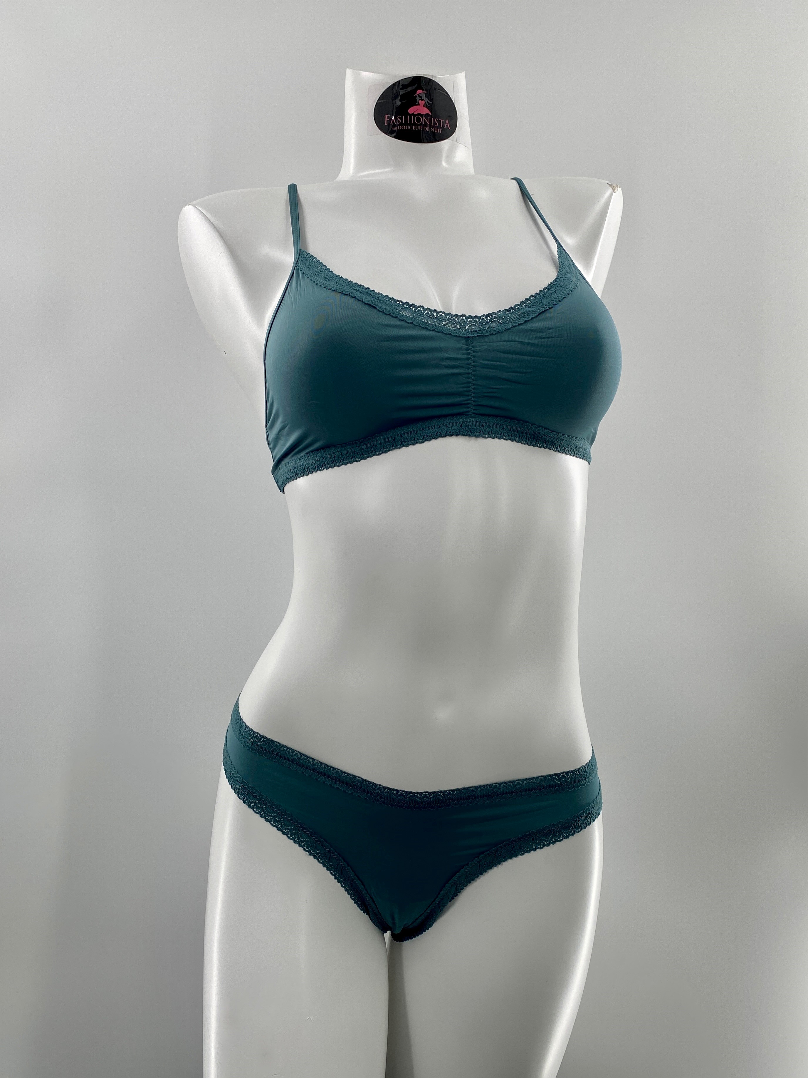 Tanga à Bordure de Dentelle Blush 0229622 