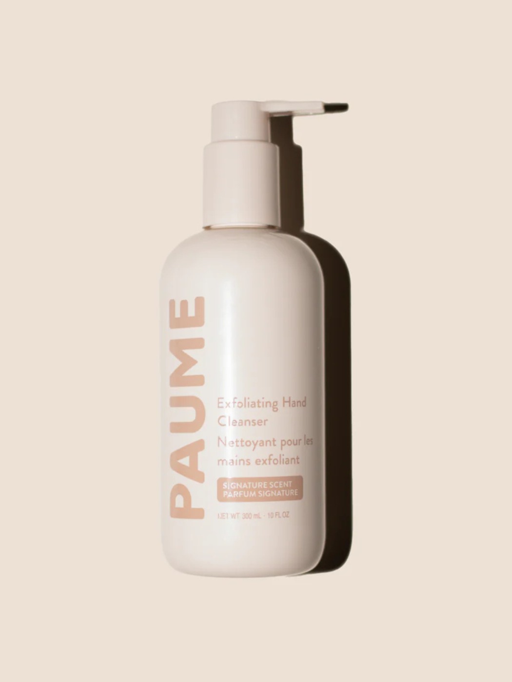 Bouteille Savon Exfoliant pour les Mains 10OZ PAUME