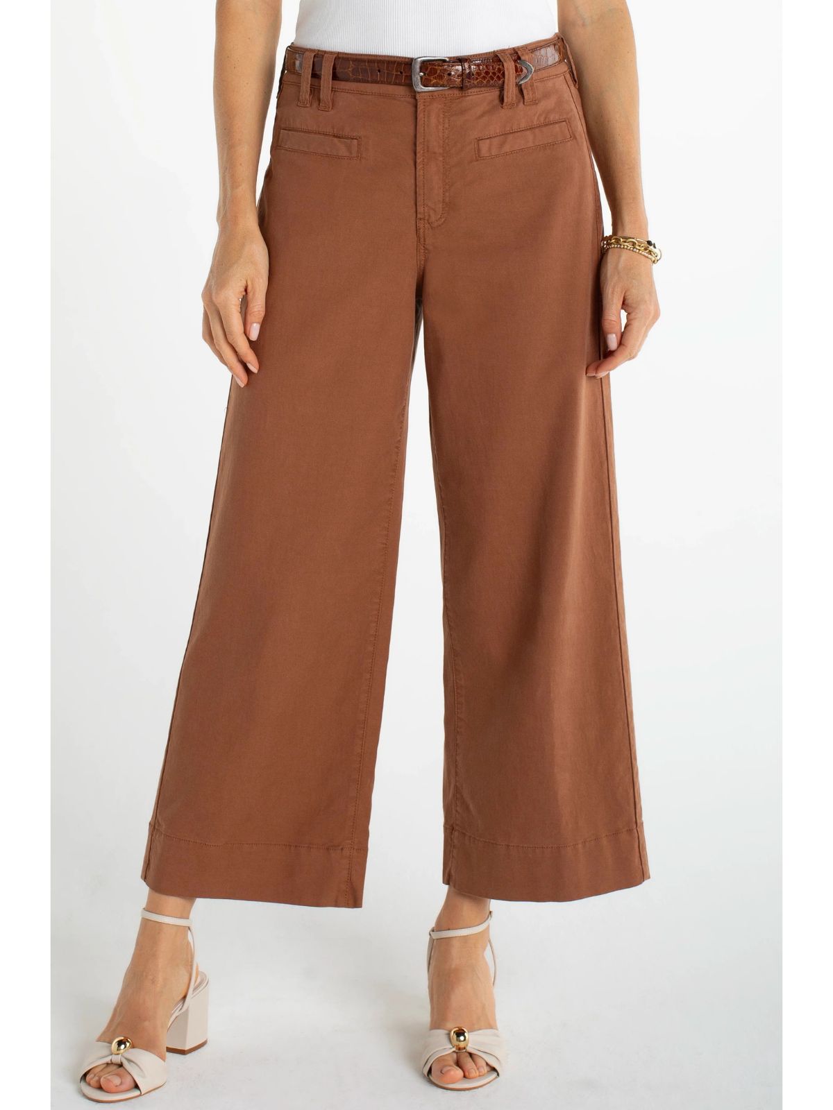 Jean court à jambe large taille haute Liverpool 