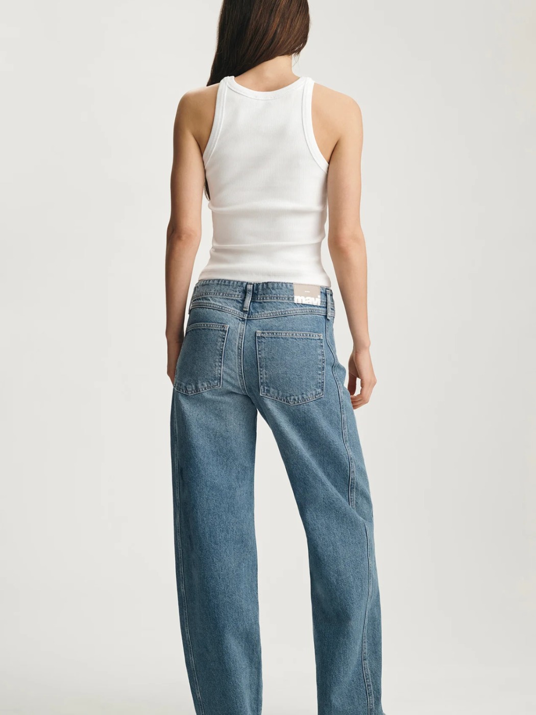 Jeans Nica coupe barrel à taille croisée Mavi