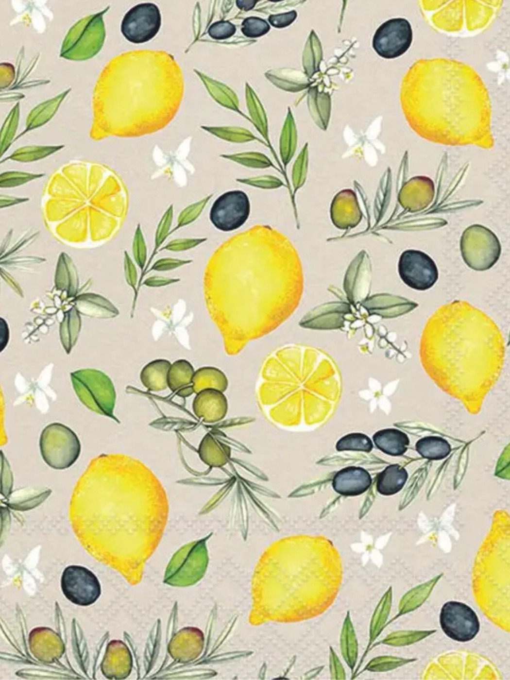 Serviete de table - Olives et Citrons