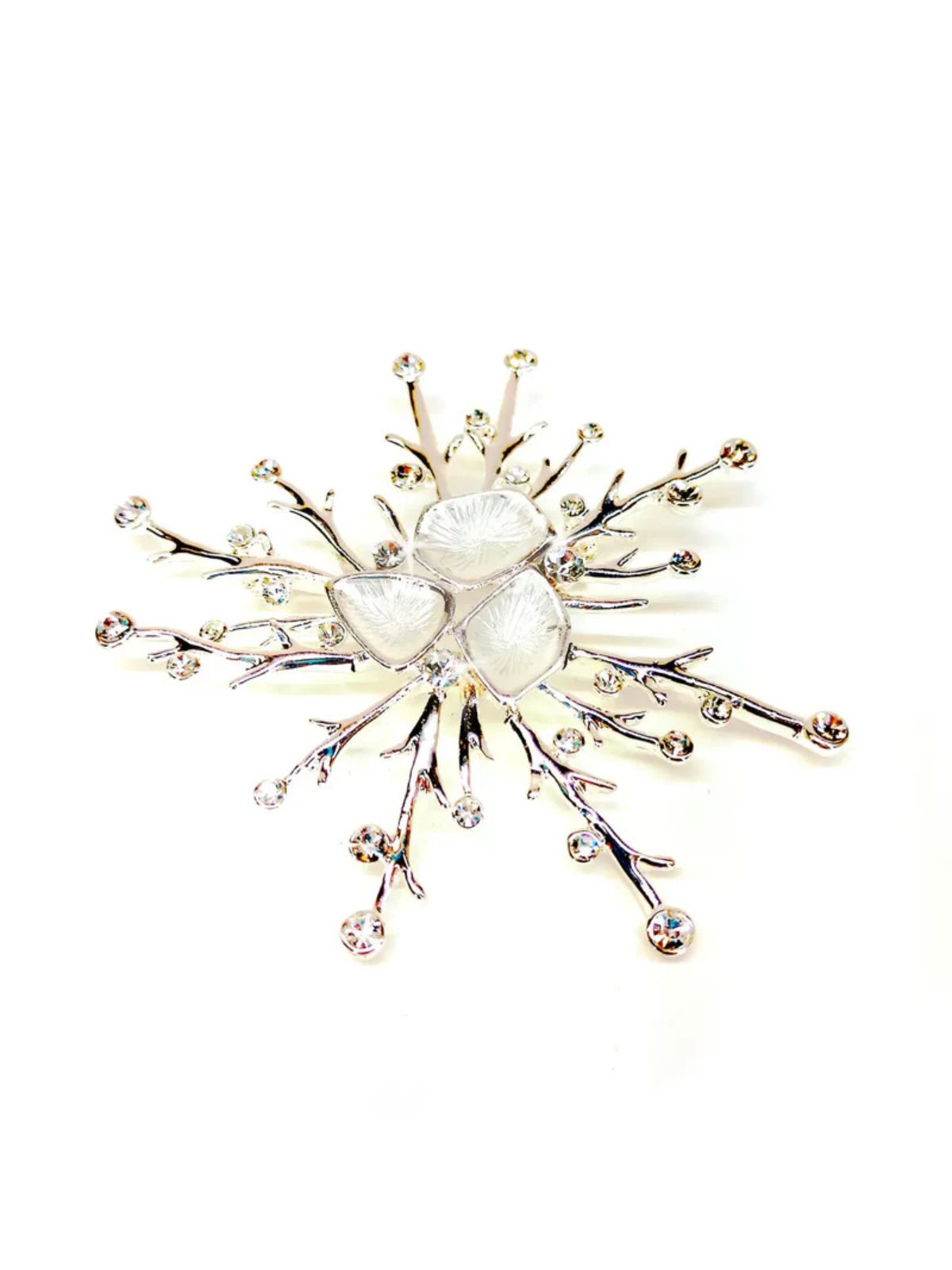 Broche « Galaxy Flake » argentée Jacqueline Kent 