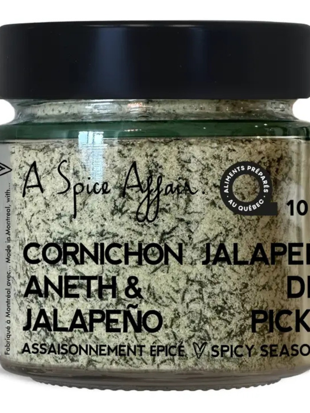 ASSAISONNEMENT ÉPICÉ CORNICHON ANETH JALAPENO 100 G