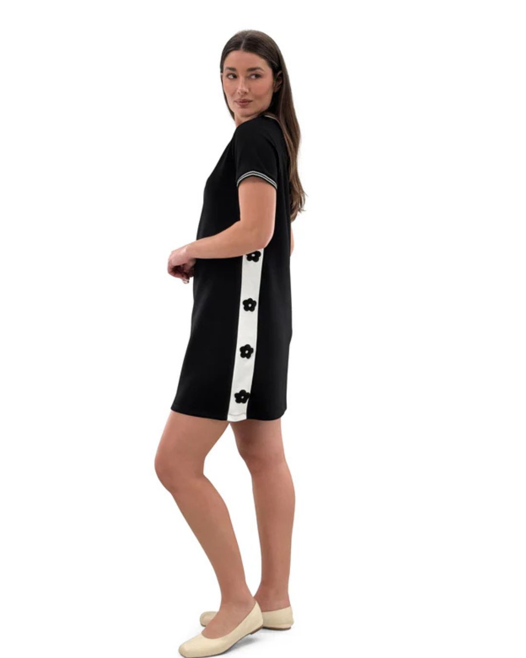 Robe avec bordure de fleur Orly 251377
